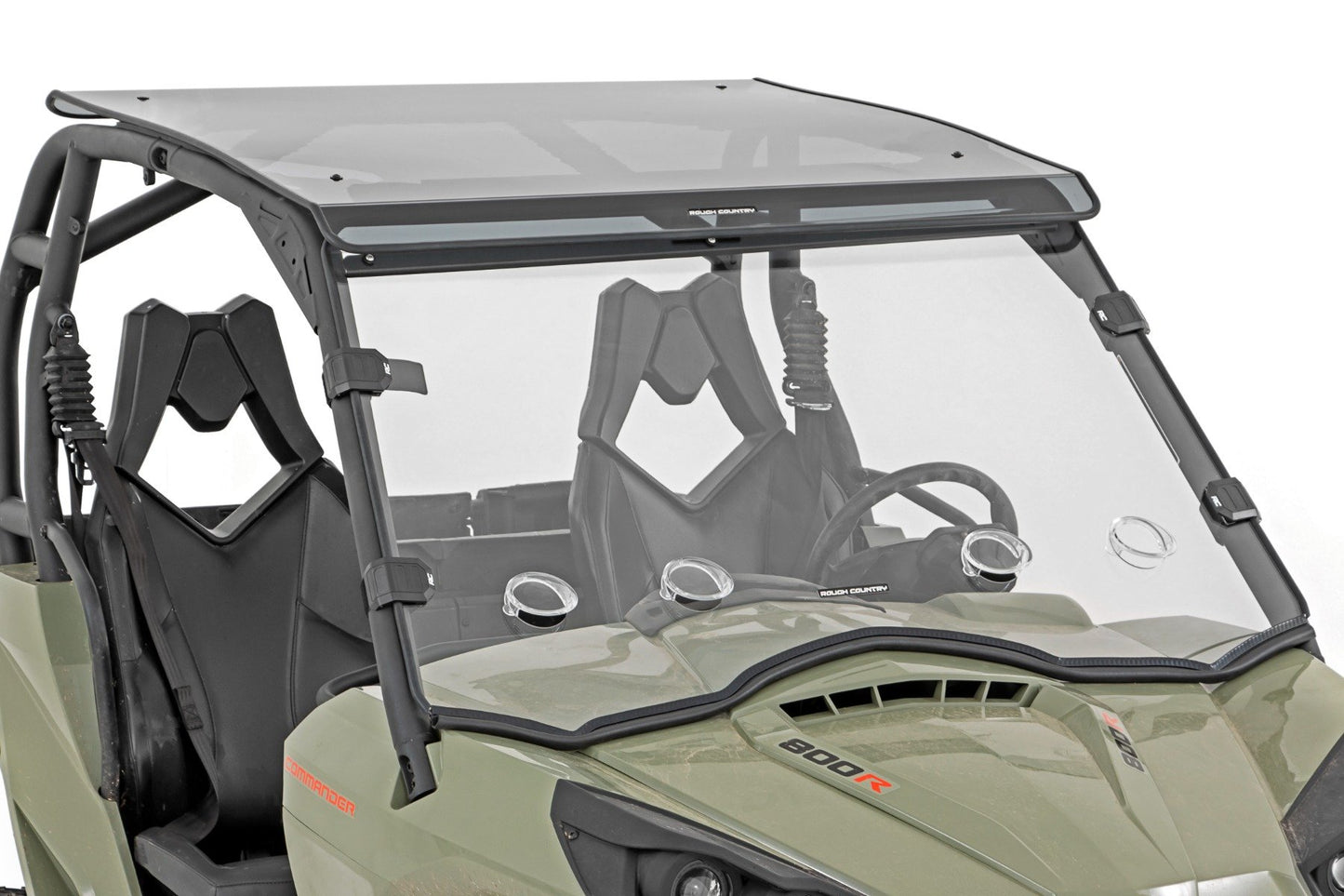 Vented Full Windshield | Scratch Resistant | Can-Am Commander Max 1000 Rough Country