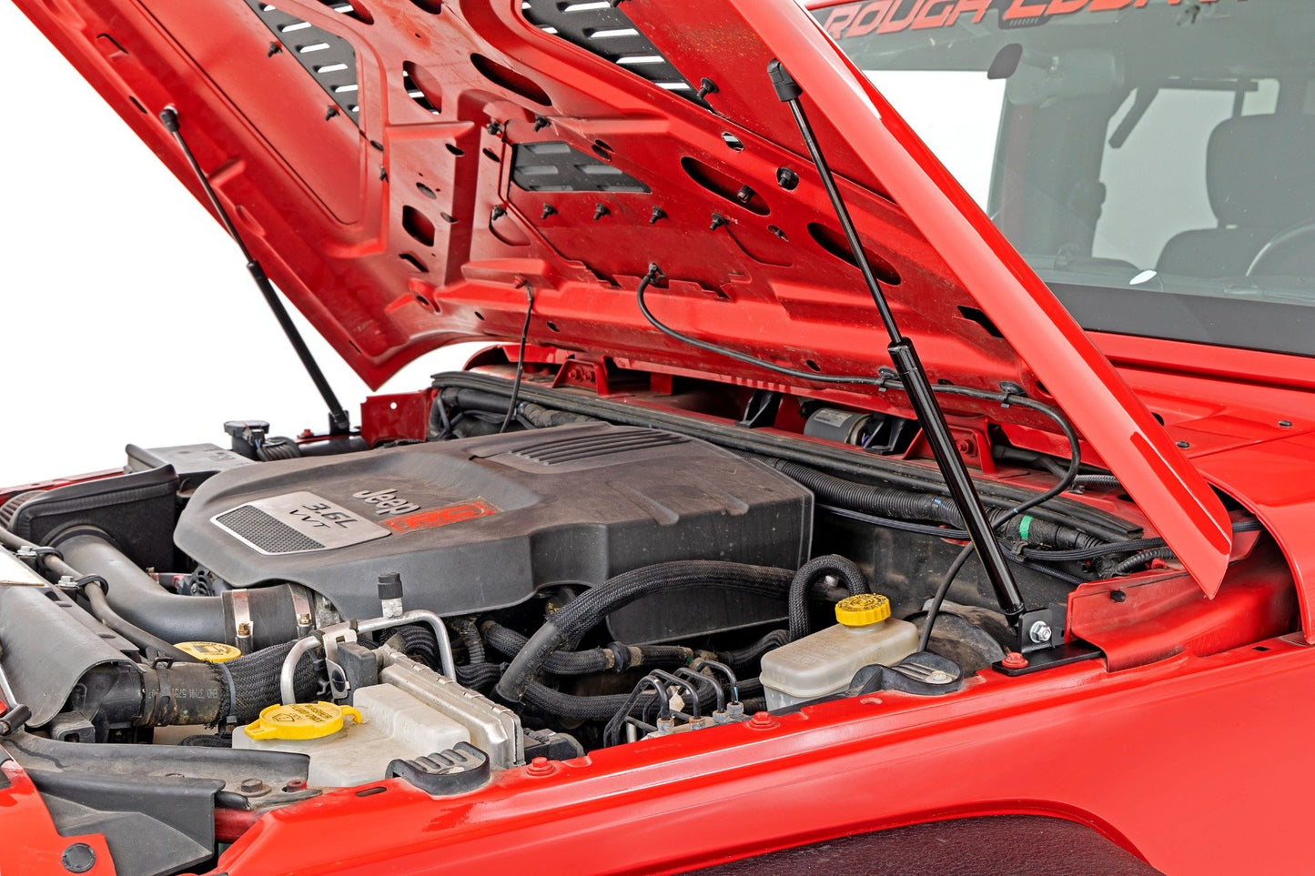 Hood Struts | Hydraulic | Jeep Wrangler JK/Wrangler Unlimited (2007-2018) Rough Country