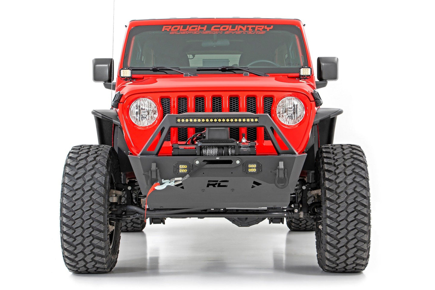 Front Bumper | Stubby | Trail | Jeep Gladiator JT/Wrangler JK & JL/Wrangler Unlimited Rough Country