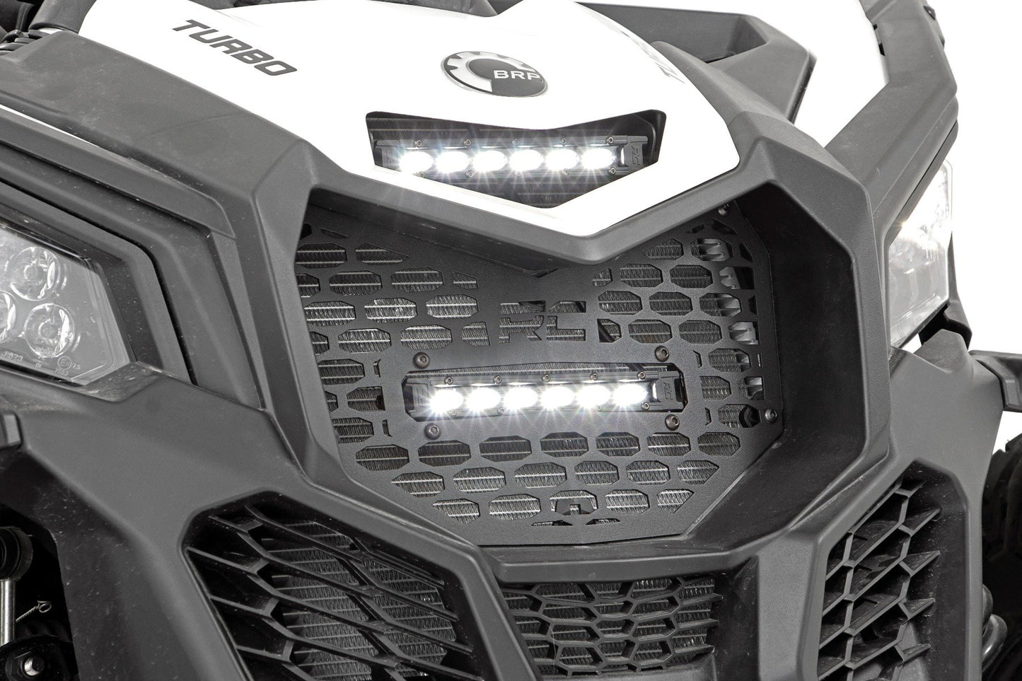 LED Light Kit | Grille Mount | 6" Black Slimline | Can-Am Maverick X3 Max Rough Country