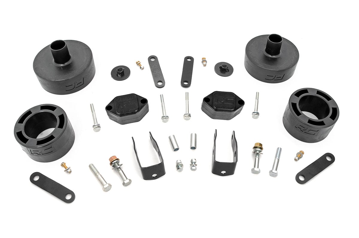 2.5 Inch Lift Kit | Spacers | Jeep Wrangler JK/Wrangler Unlimited (2007-2018) Rough Country