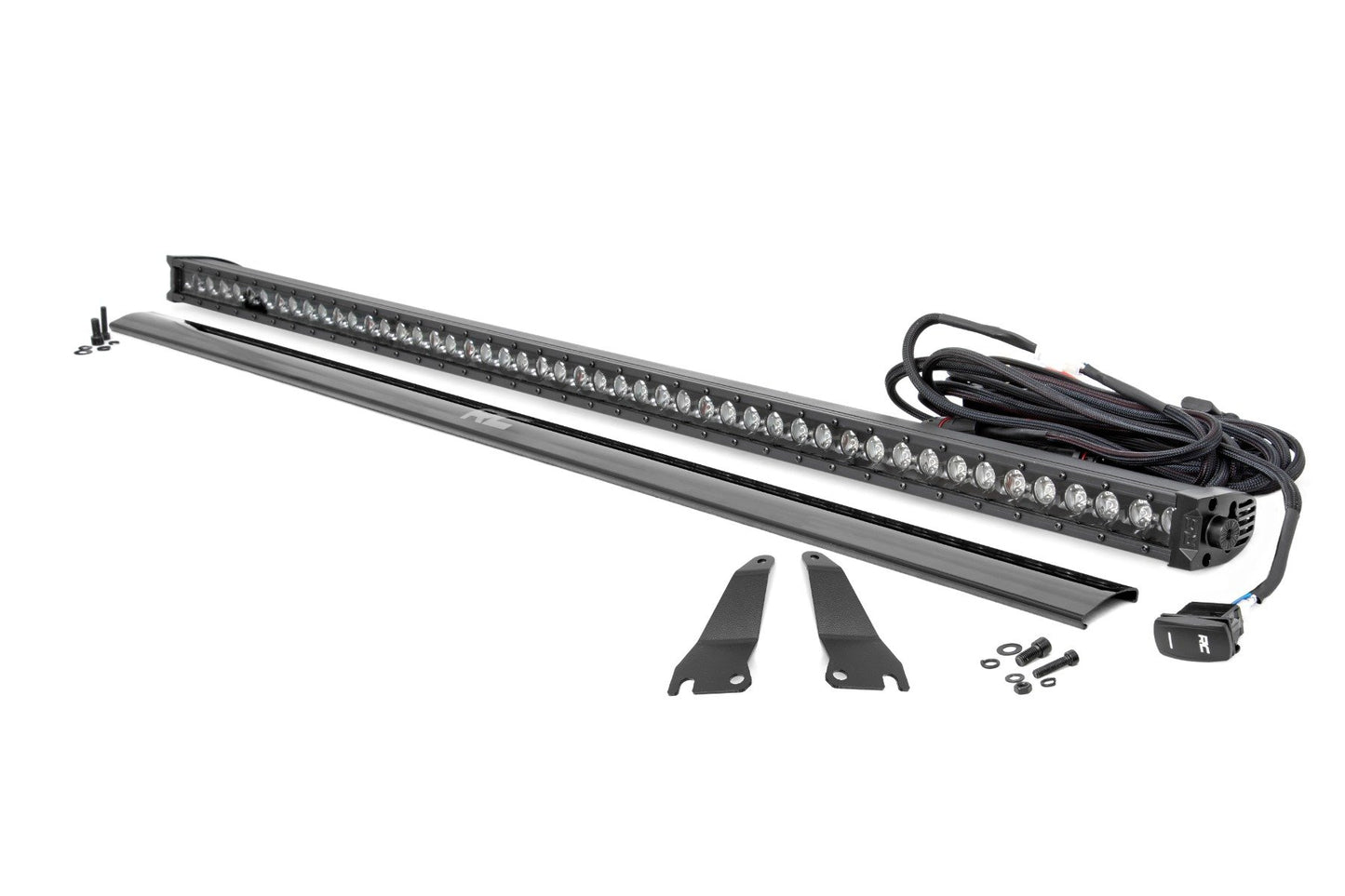 LED Light Kit | Cage Mount | 50" Black Single Row | Kawasaki Teryx 1000/Teryx 4 1000  Rough Country