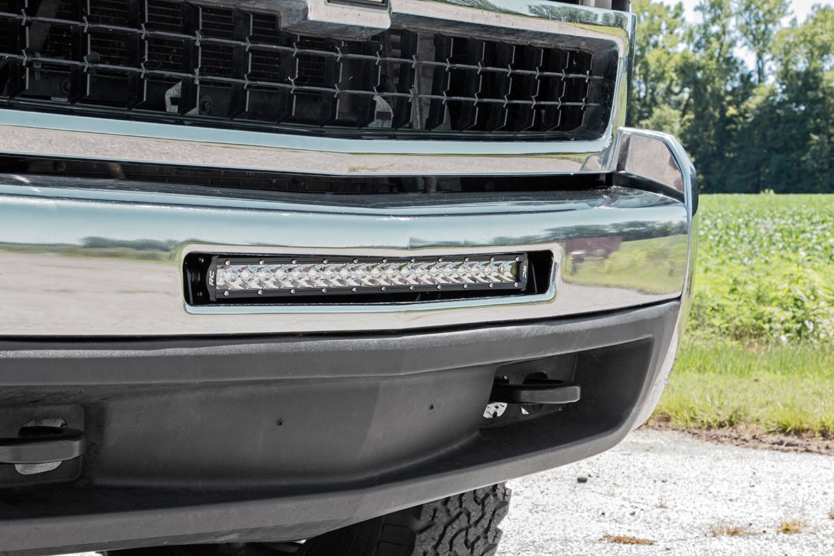 LED Light Mount | Bumper | 20" | Chevy Silverado 1500 (07-13)/Silverado 2500 HD (07-10) Rough Country