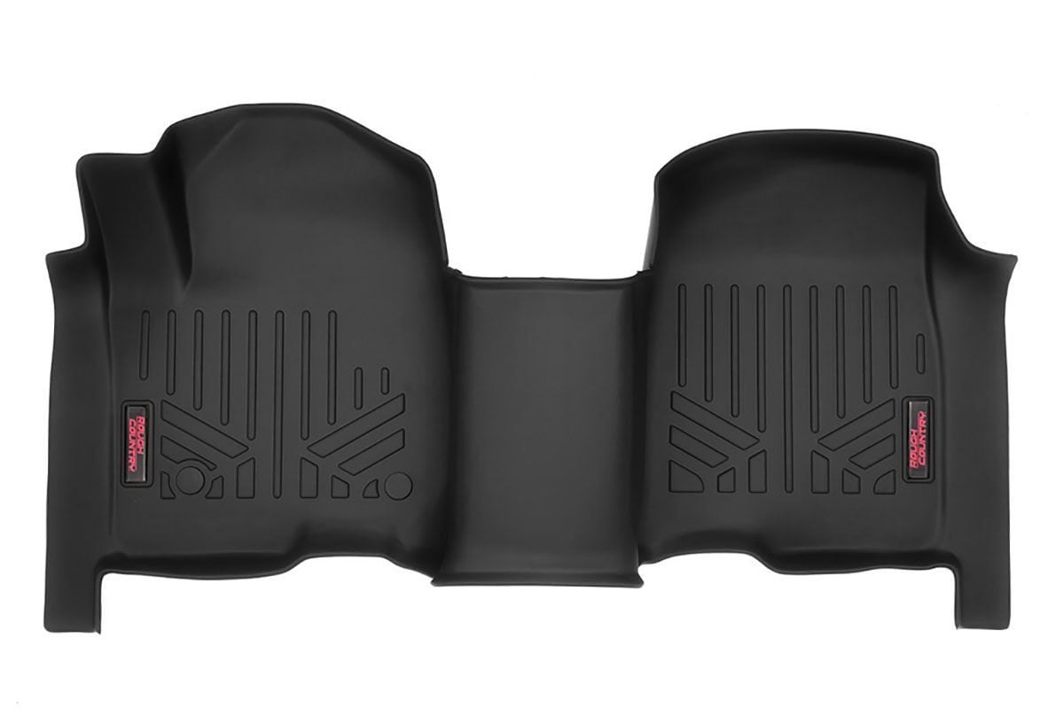 Floor Mats | Front | Over Hump | Chevy/GMC 1500/2500HD/3500HD (19-25 & Classic) Rough Country