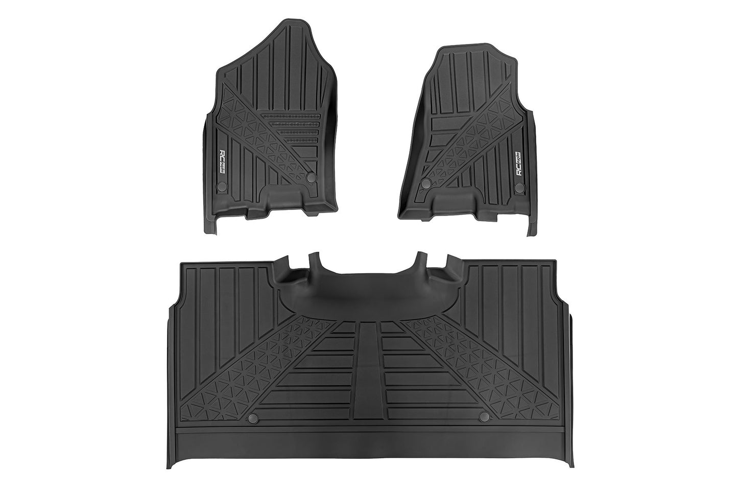 Flex-Fit Floor Mats | FR & RR | Crew | Ram 1500 (19-24)/1500 TRX (21-24) Rough Country