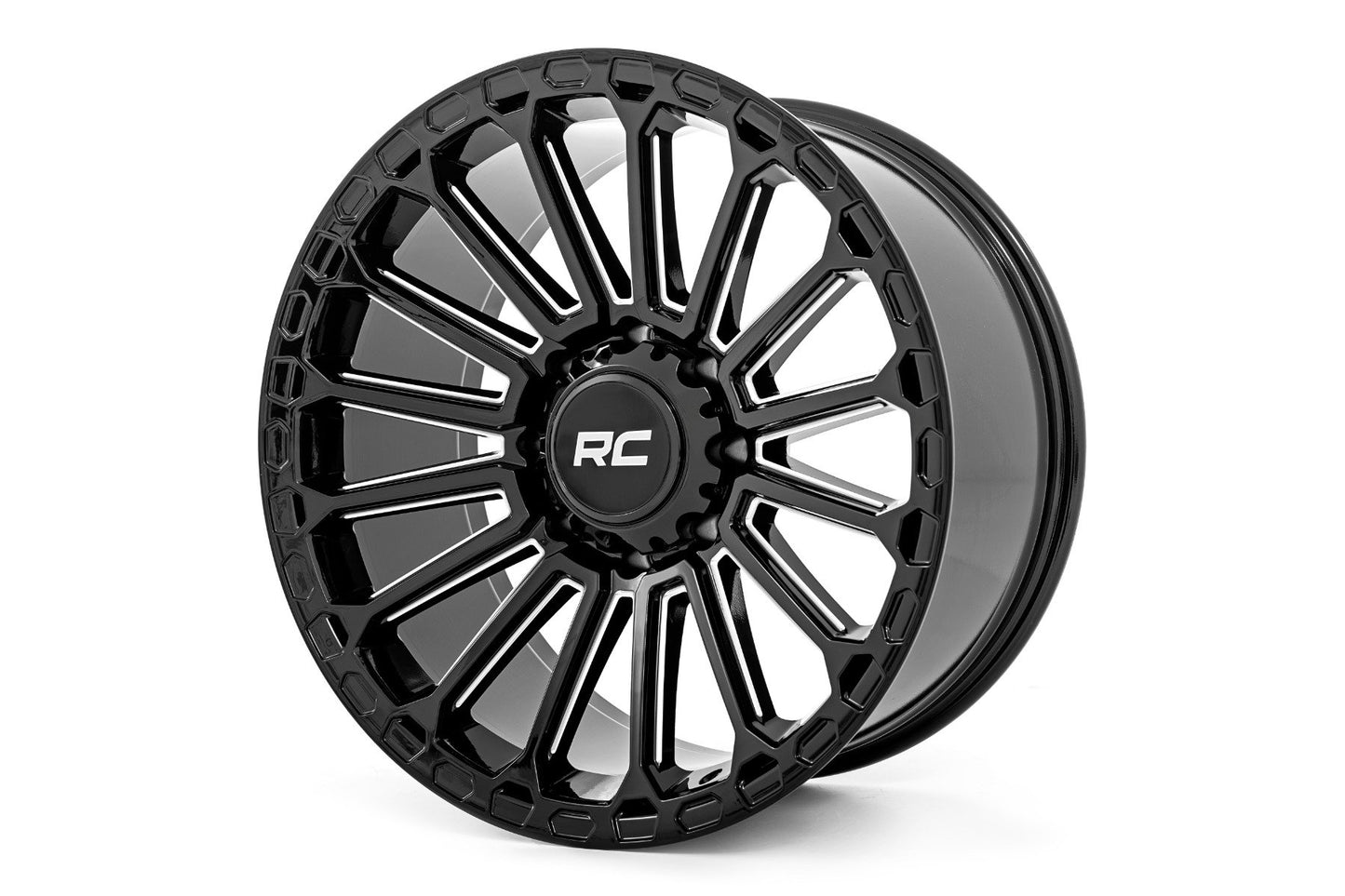 Rough Country 97 Series Wheel | One-Piece | Gloss Black | 20x10 | 6x135 | -19mm Rough Country