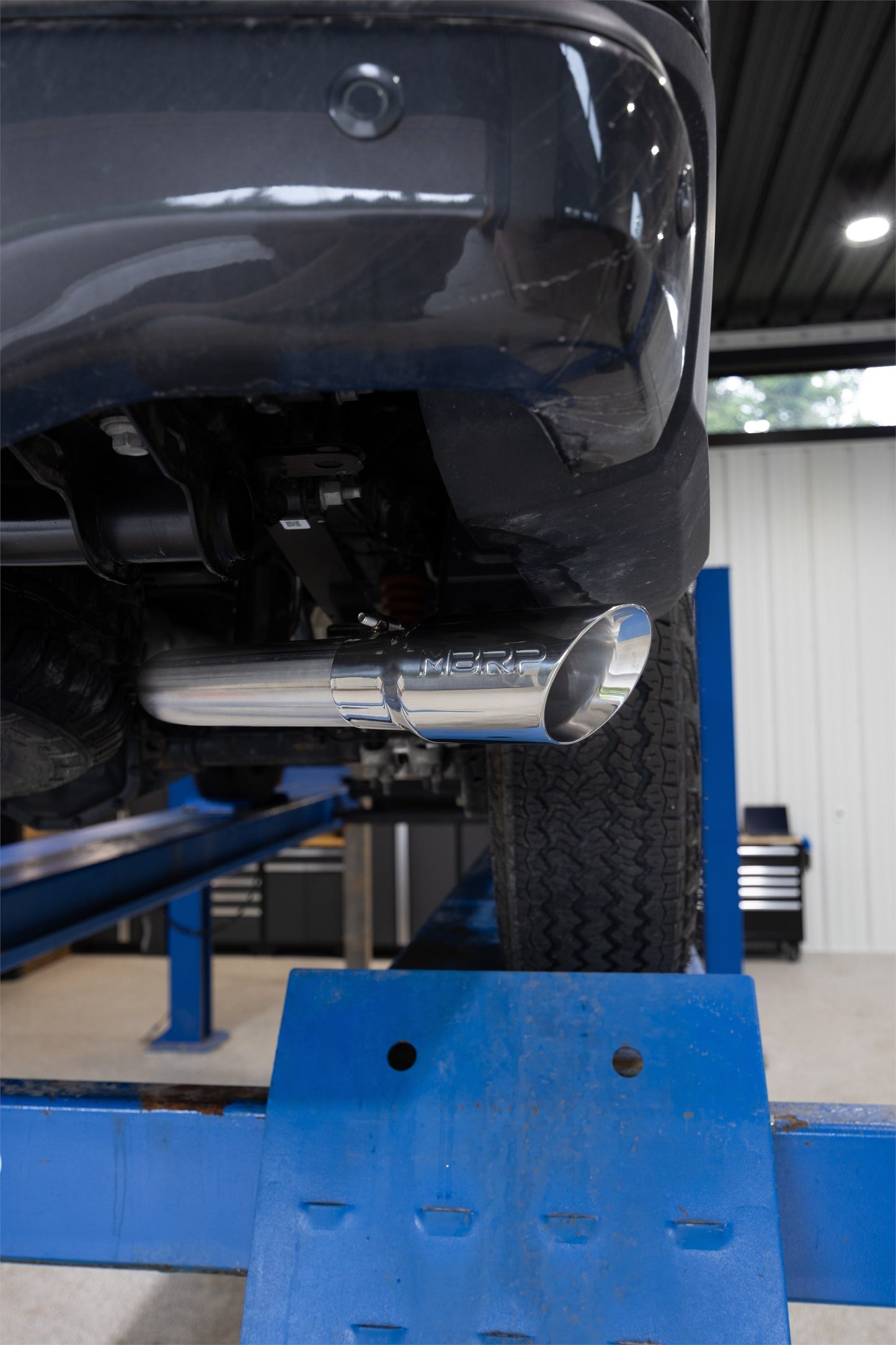 2024 Ford Ranger 2.3L Ecoboost Armor Pro T304SS 3-Inch Cat-Back Single Side Exit with Polished Tip MBRP-12