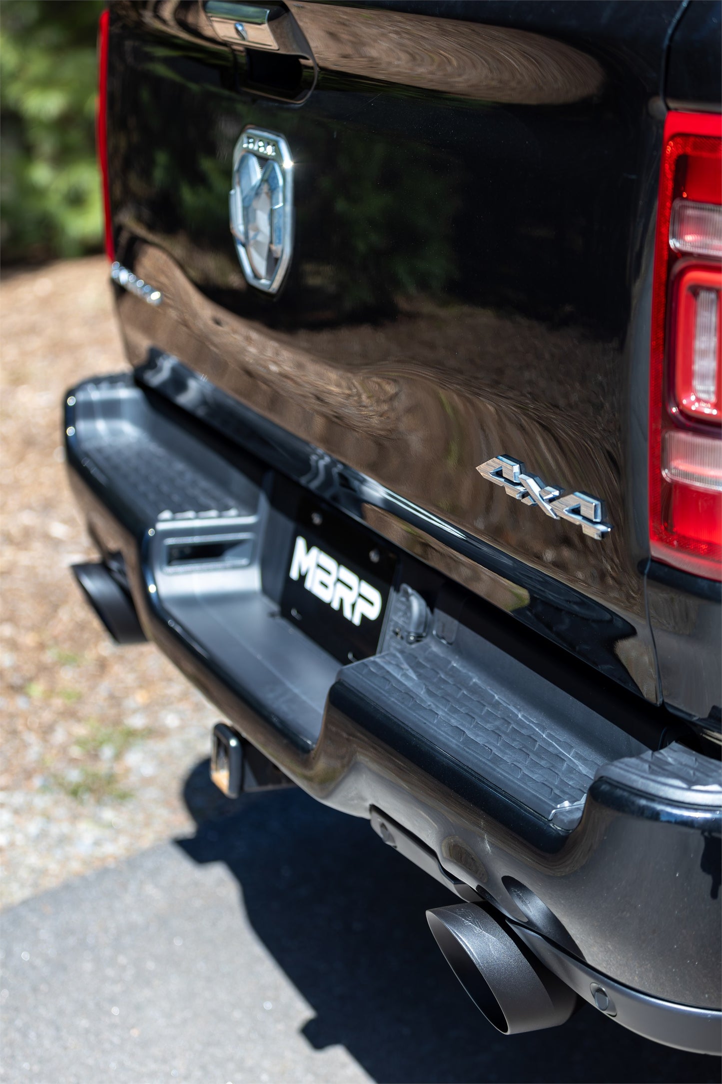 2019-2024 Ram 1500 5.7L Hemi Black Exhaust Tips, Armor BLK 5 Inch OD Dual Wall Angle Cut, Sold In Pairs MBRP-7