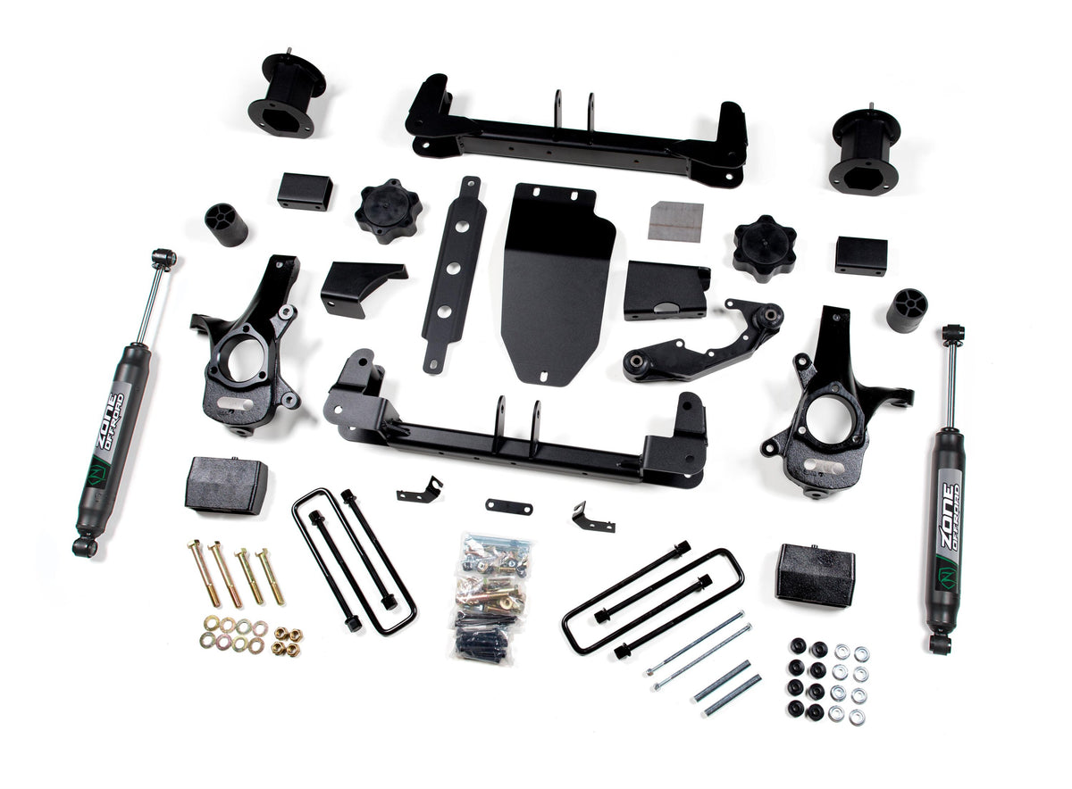 14-18 Silverado/Sierra 1500 4WD 4.5 Inch Cast Steel Arms With Nitro Shocks Zone Offroad