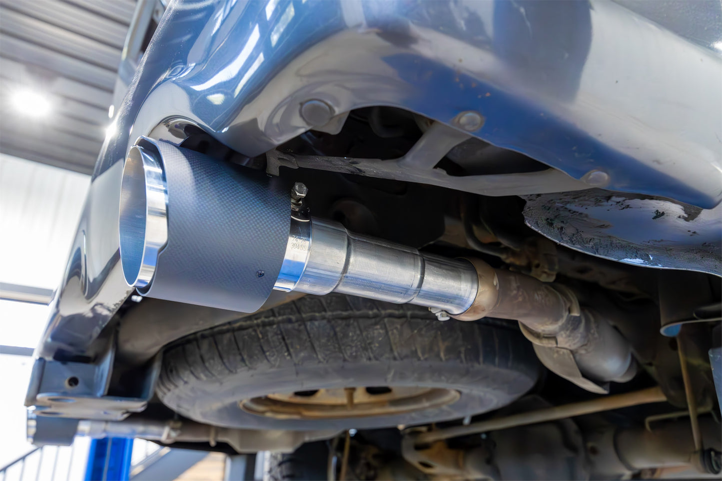 2009-2018 Ram 1500 and 2019-2024 Ram 1500 5.7L Hemi Carbon Fiber Exhaust Tips, 5 Inch OD Dual Wall Angle Cut. Sold In Pairs MBRP-6