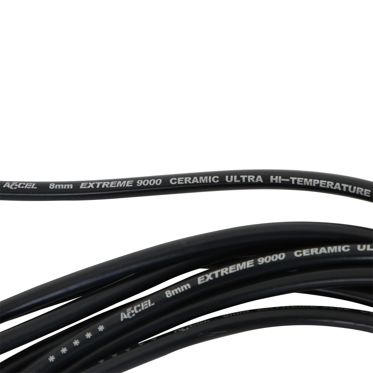 Spark Plug Wire Set-Extreme 9000 Ceramic-Chevy/Gmc V8 Hei 75-86 Over Valve Cover This Custom Fit Extreme Heat Ceramic Boot Spark Plug Wire Set Fits Chevy/Gmc V8 Hei Applications 75-86 ACCEL-3