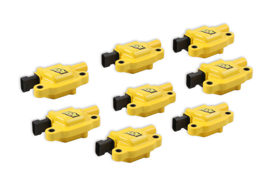 Direct Ignition Coil Kits Supercoil GM Ls2/Ls3/Ls7 Engines, Yellow, 8-Pack Supercoil For GM Ls2, Ls3, And Ls7 Engines ACCEL-1