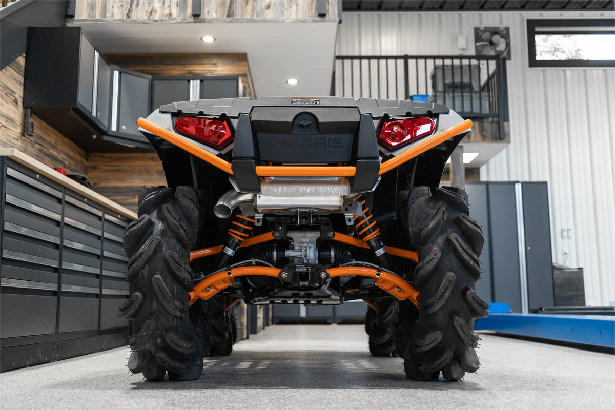5 inch ATV Performance Muffler Single Slip-On 17-Up Polaris Sportsman Performance Series MBRP-8