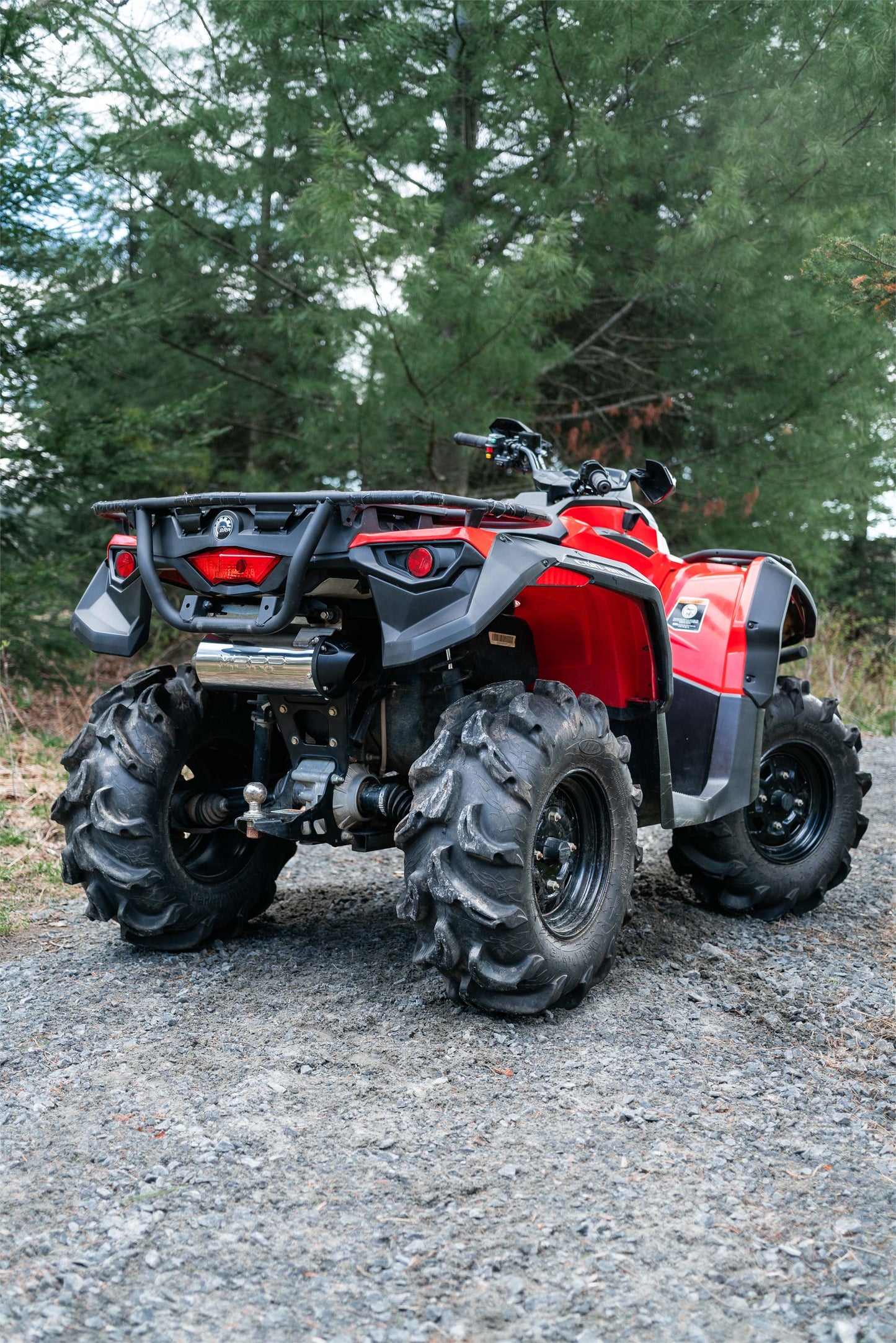 5 inch ATV performance Muffler Single Slip-on 15-24 CAN-AM Outlander Performance Series MBRP-5