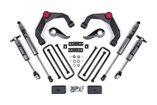 20-24 Silverado/Sierra 2500/3500 HD 3 Inch Adventure Series OE Key 84634344 Without Overloads Fox Adventure Shocks Zone Offroad-1
