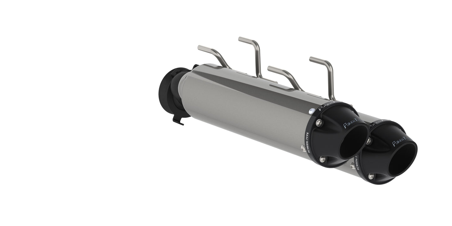 Stacked Dual Slip On Exhaust Pipe Performance Series For 15-19 Arctic Cat WildCat X Models MBRP