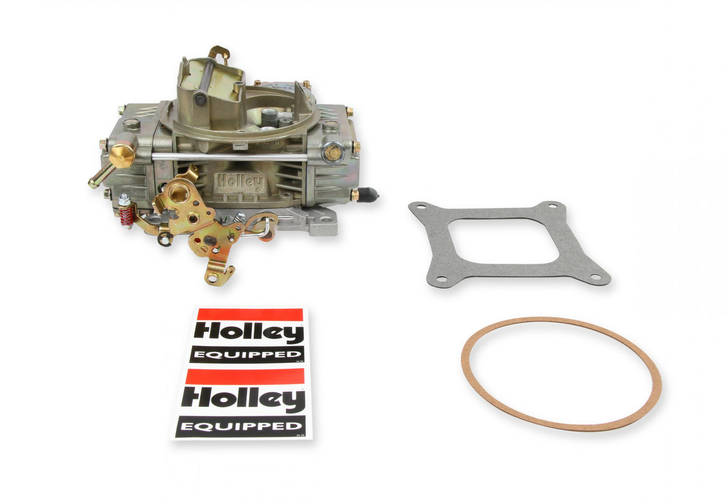 Classic Carburetor 600 CFM 4160 Vacuum Secondaries Gold Dichromate Gasoline Holley-2