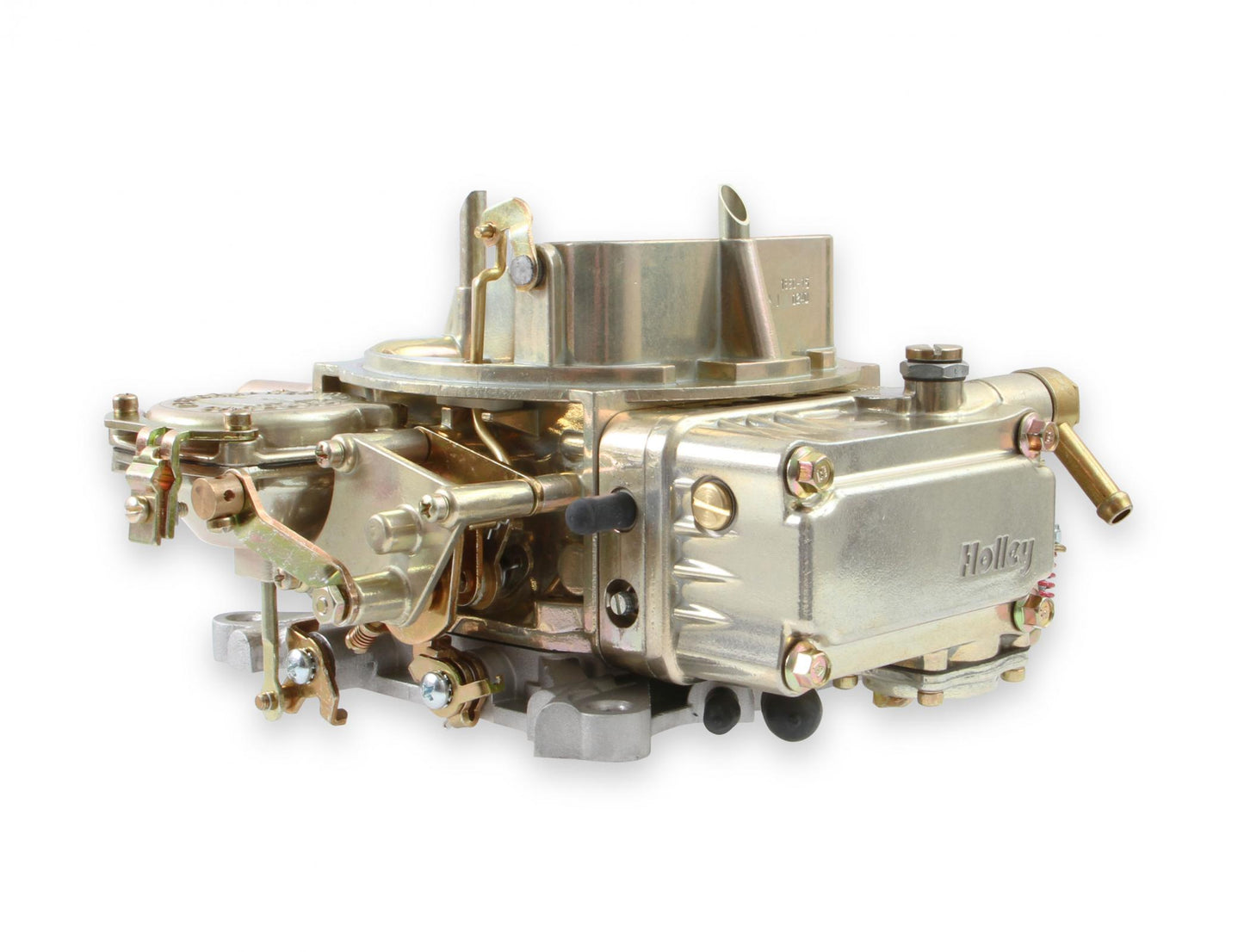 Classic Carburetor 600 CFM 4160 Vacuum Secondaries Gold Dichromate Gasoline Holley-11