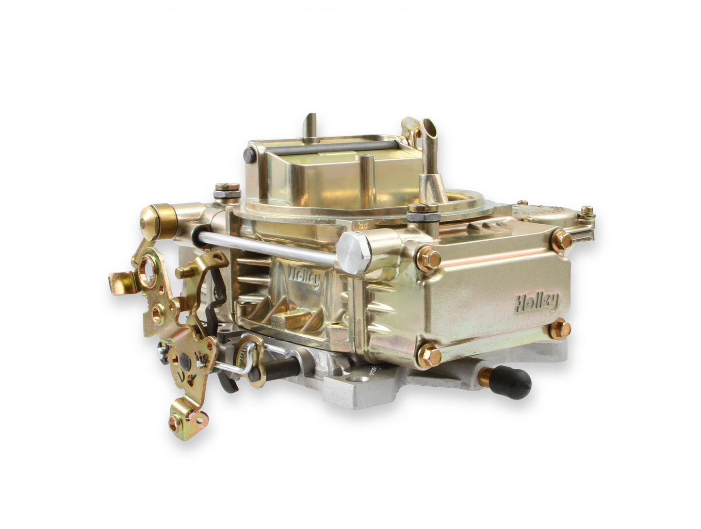 Classic Carburetor 600 CFM 4160 Vacuum Secondaries Gold Dichromate Gasoline Holley-6