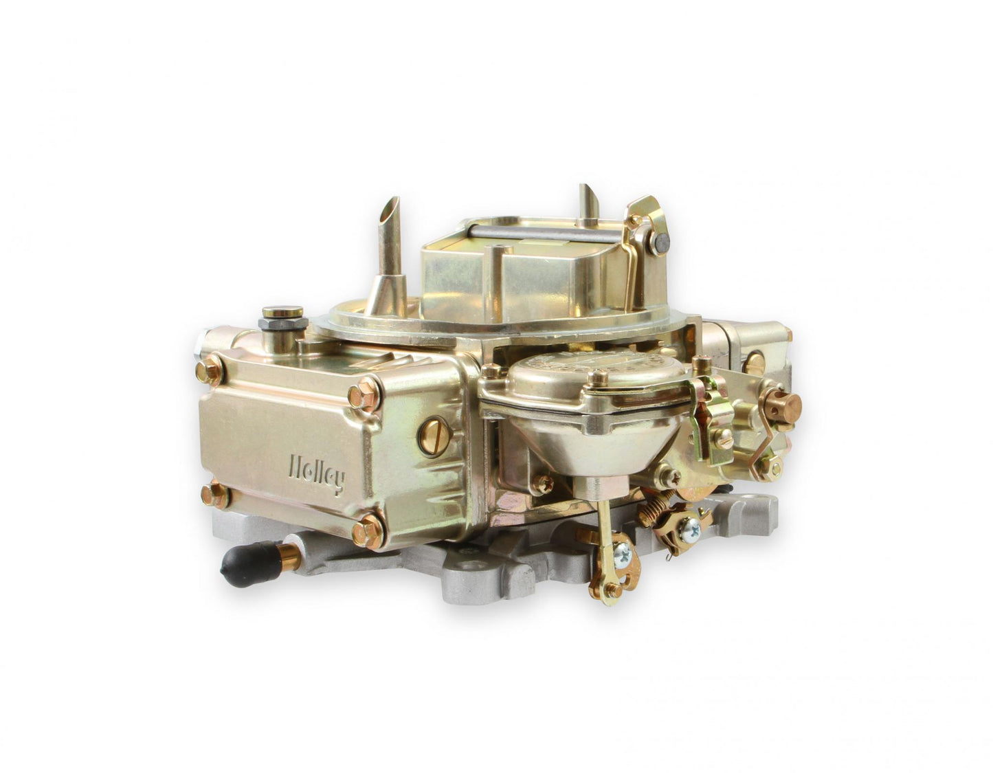 Classic Carburetor 600 CFM 4160 Vacuum Secondaries Gold Dichromate Gasoline Holley-9