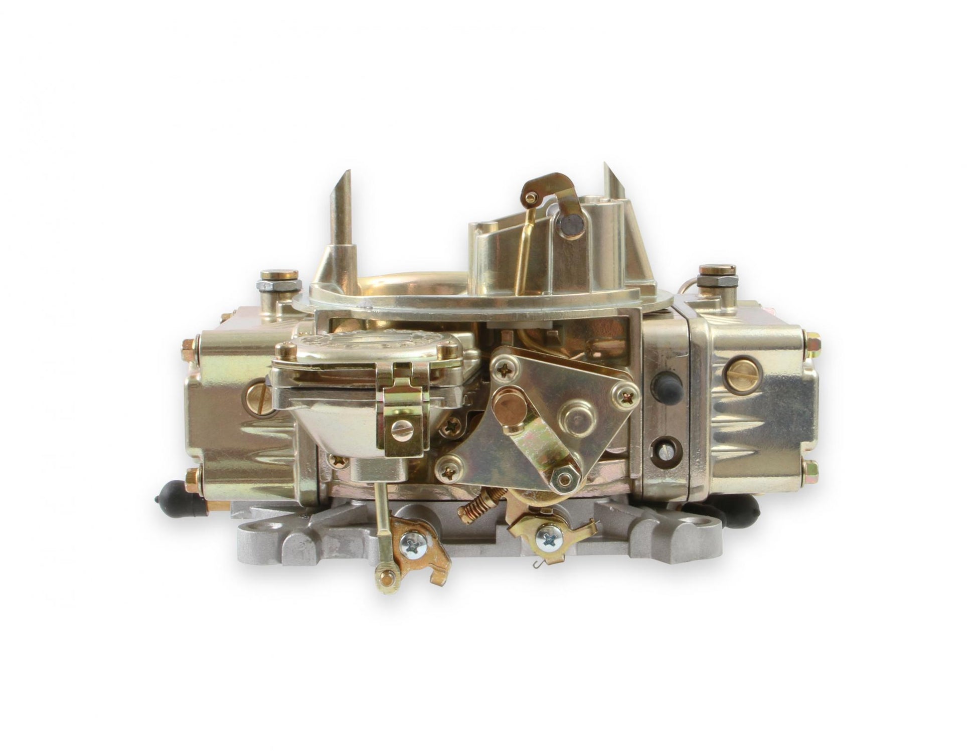 Classic Carburetor 600 CFM 4160 Vacuum Secondaries Gold Dichromate Gasoline Holley-10
