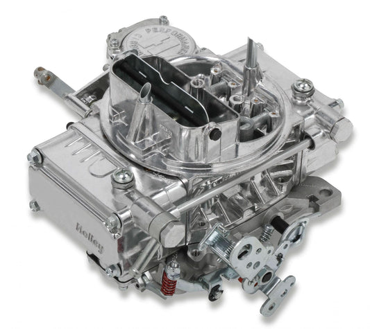 Street Warrior Carburetor 600 CFM 4160 Vacuum Secondaries Shiny Gasoline Holley