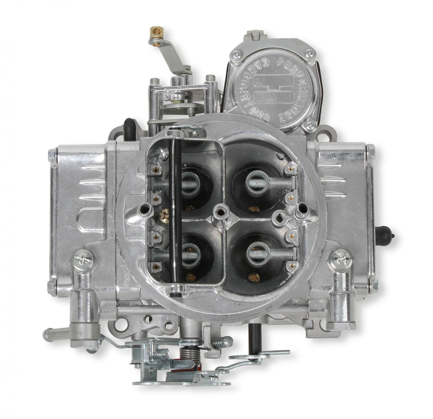 Street Warrior Carburetor 600 CFM 4160 Vacuum Secondaries Shiny Gasoline Holley-5