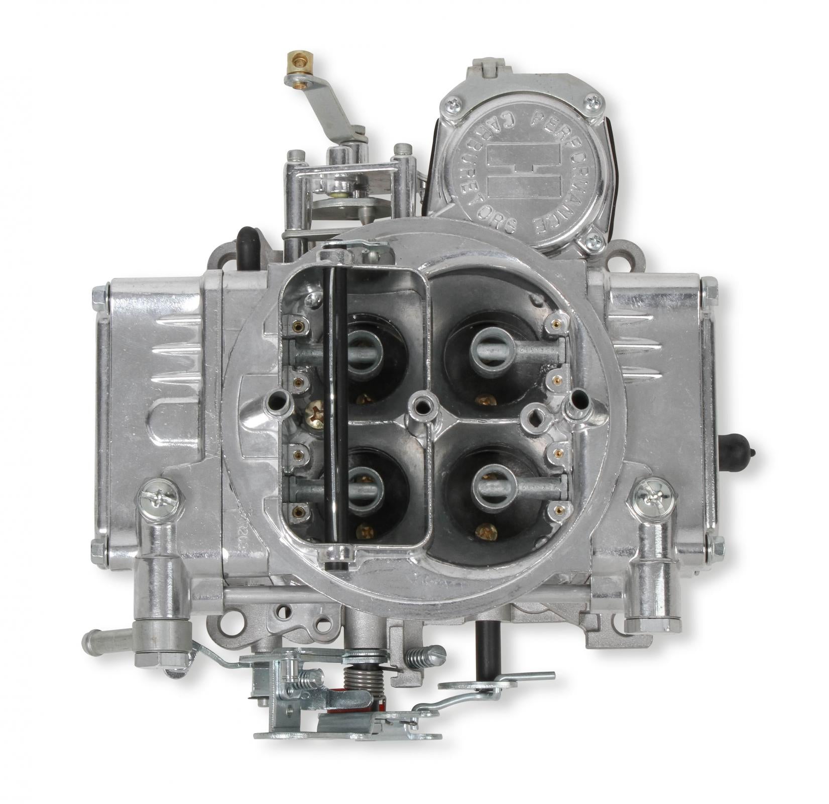 Street Warrior Carburetor 600 CFM 4160 Vacuum Secondaries Shiny Gasoline Holley-5