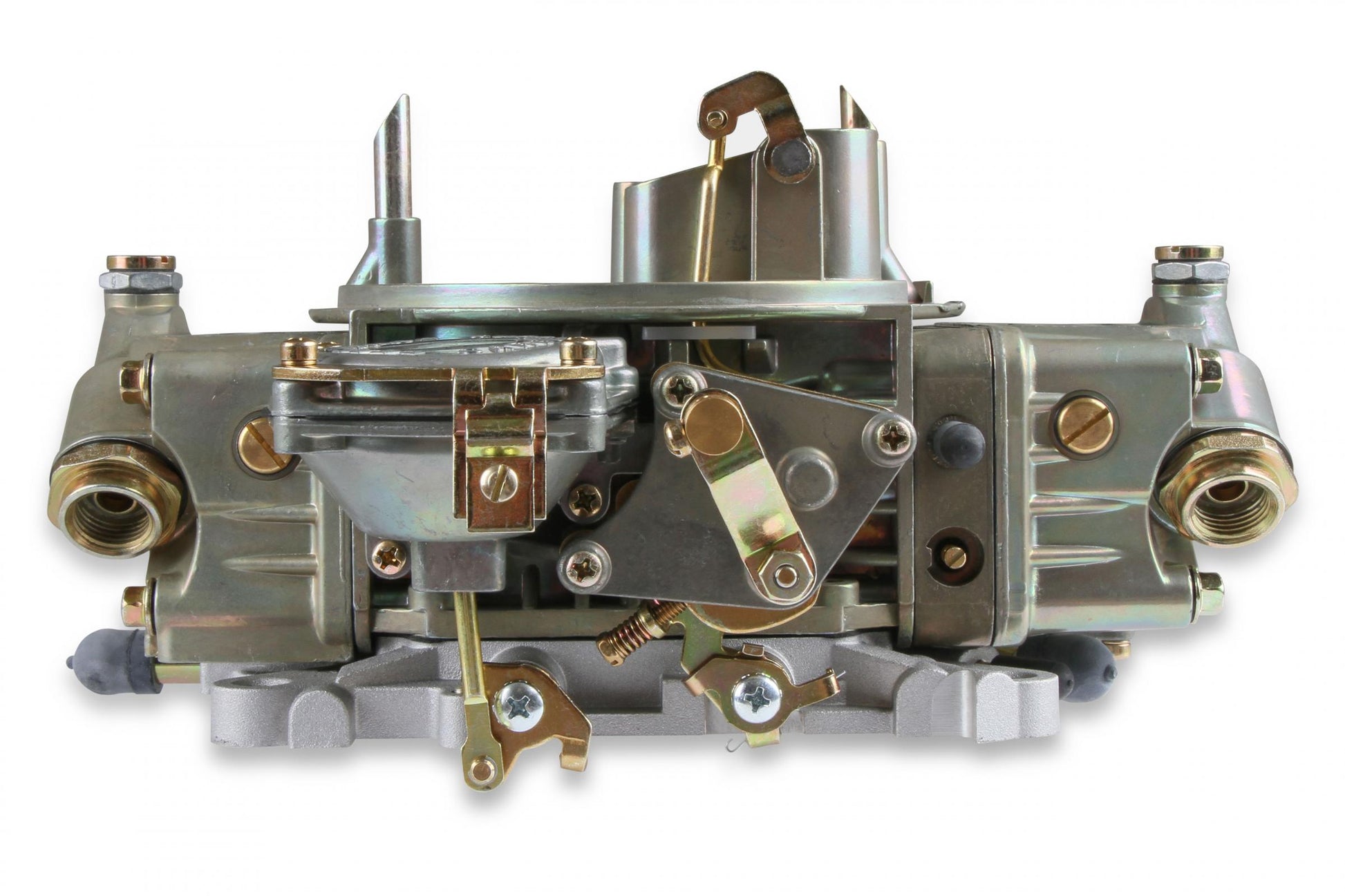 Classic Carburetor 750 CFM 4160 Vacuum Secondaries Gold Dichromate Gasoline Holley-4