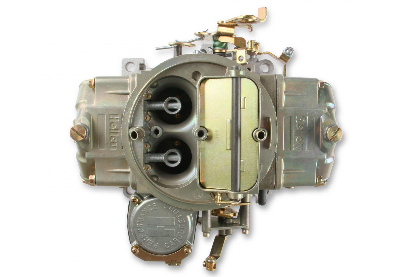 Classic Carburetor 750 CFM 4160 Vacuum Secondaries Gold Dichromate Gasoline Holley-7