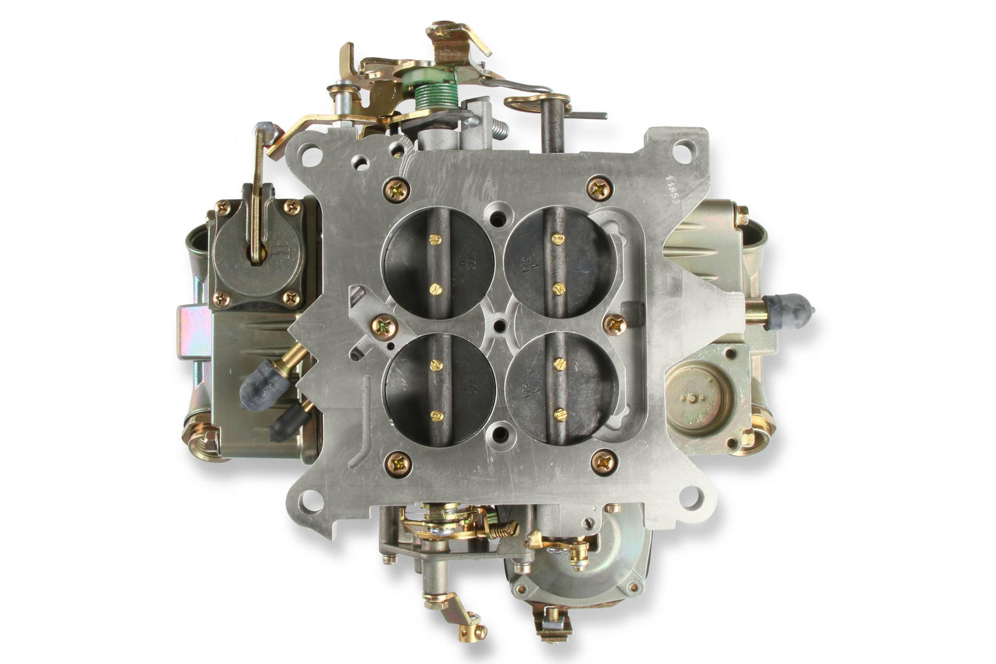 Classic Carburetor 750 CFM 4160 Vacuum Secondaries Gold Dichromate Gasoline Holley-8