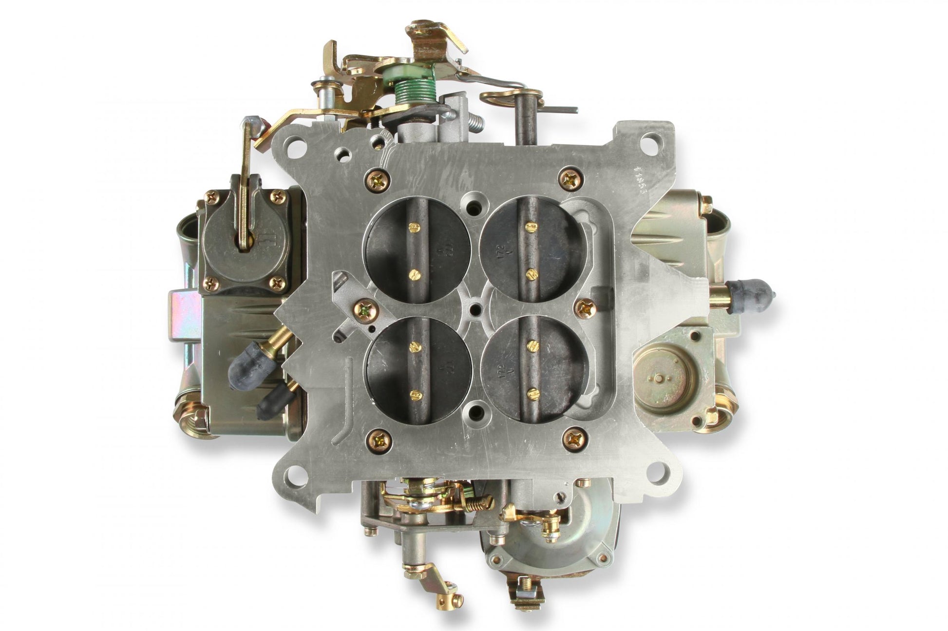 Classic Carburetor 750 CFM 4160 Vacuum Secondaries Gold Dichromate Gasoline Holley-8