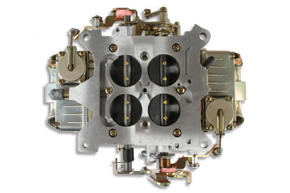 Double Pumper Carburetor 600 CFM 4150 Mechanical Secondaries Gold Dichromate Gasoline Holley-8