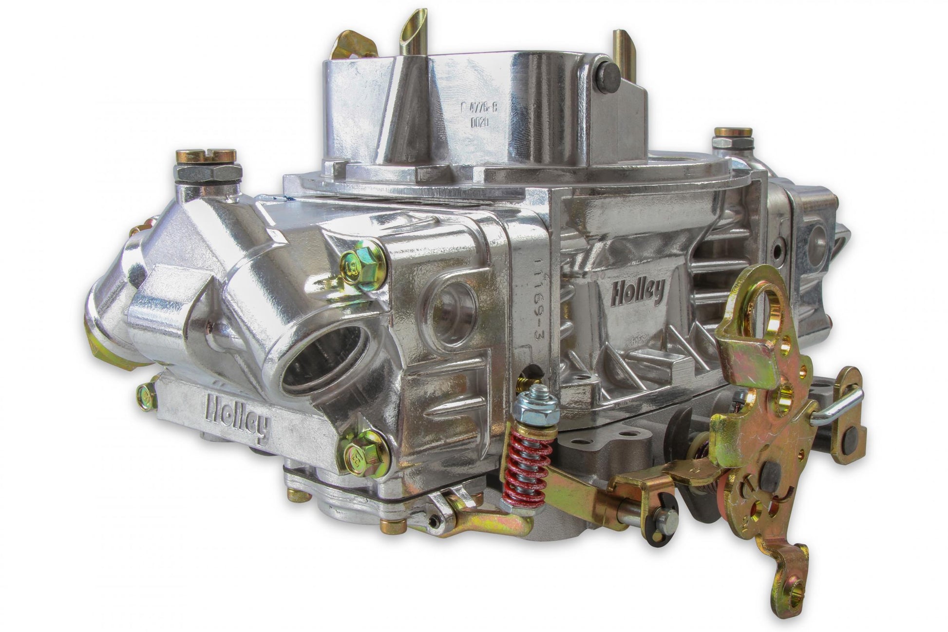 Double Pumper Carburetor 600 CFM 4150 Mechanical Secondaries Shiny Gasoline Holley-1
