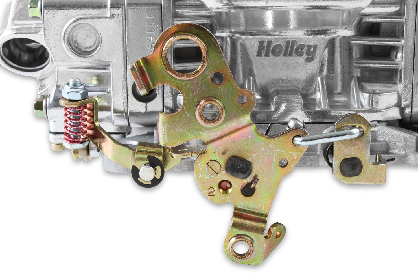 Double Pumper Carburetor 600 CFM 4150 Mechanical Secondaries Shiny Gasoline Holley-2