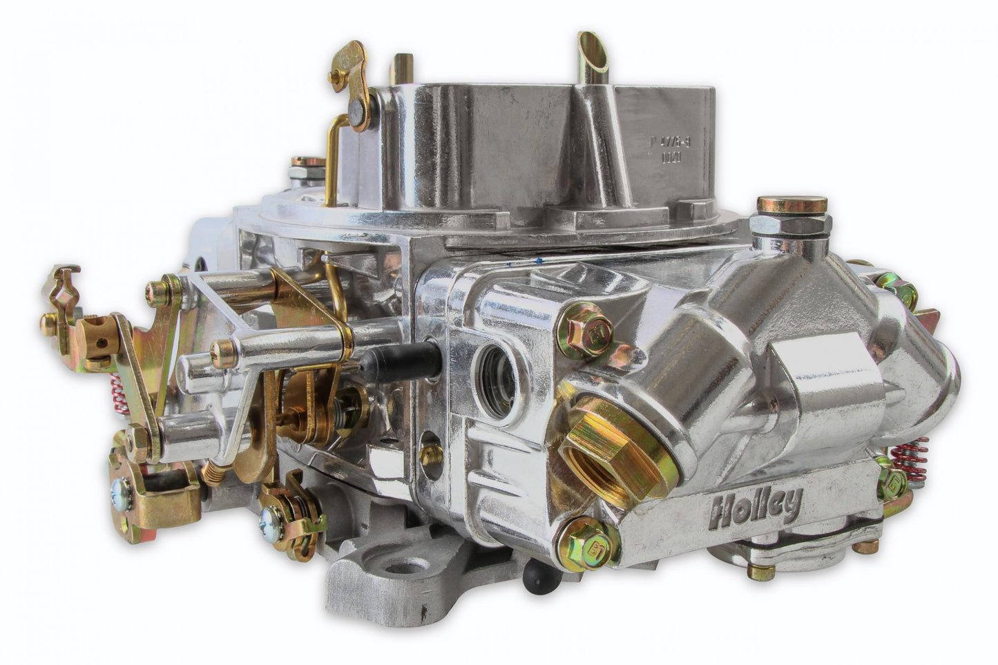 Double Pumper Carburetor 600 CFM 4150 Mechanical Secondaries Shiny Gasoline Holley-4