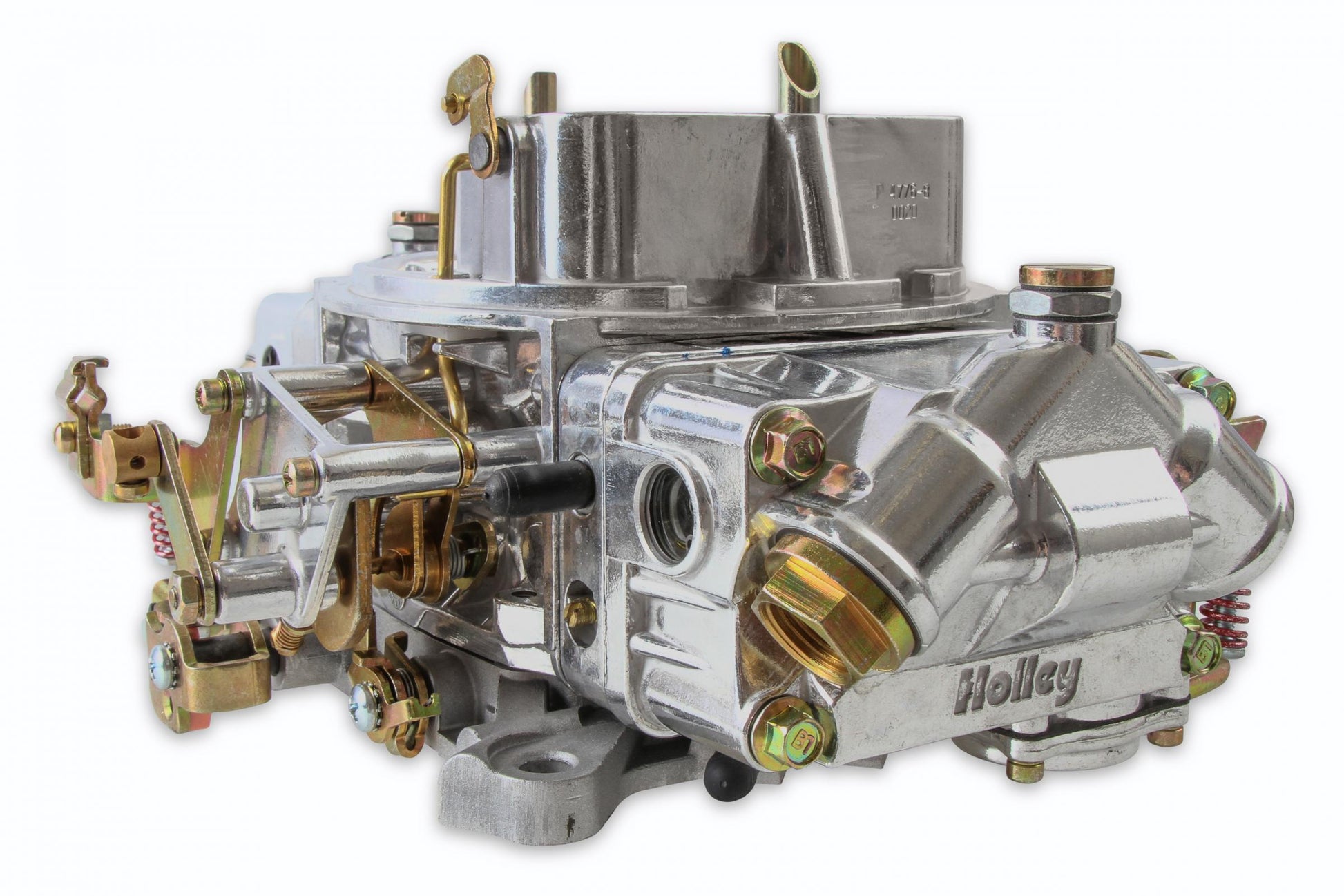 Double Pumper Carburetor 600 CFM 4150 Mechanical Secondaries Shiny Gasoline Holley-4