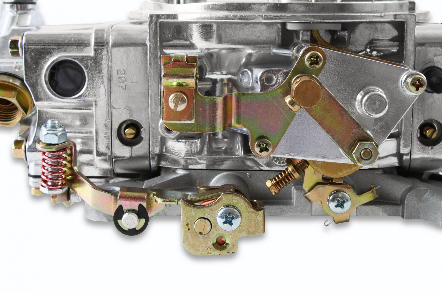 Double Pumper Carburetor 600 CFM 4150 Mechanical Secondaries Shiny Gasoline Holley-6