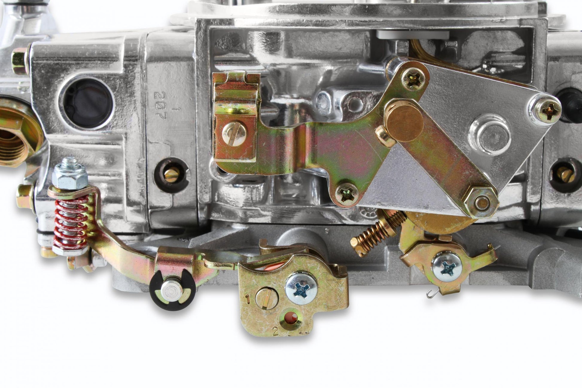Double Pumper Carburetor 600 CFM 4150 Mechanical Secondaries Shiny Gasoline Holley-6