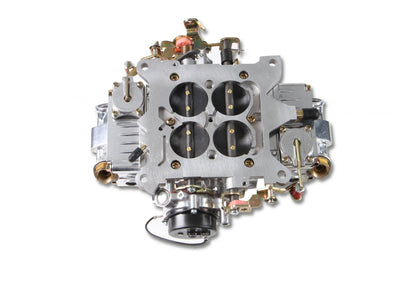 Aluminum Double Pumper Carburetor 650 CFM 4150 Mechanical Secondaries Shiny Gasoline Holley-2