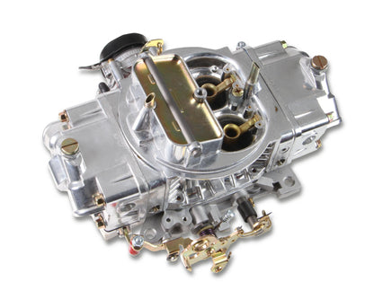 Aluminum Double Pumper Carburetor 650 CFM 4150 Mechanical Secondaries Shiny Gasoline Holley-3