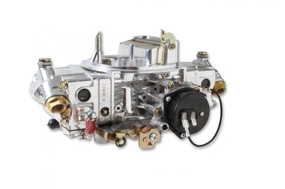 Aluminum Double Pumper Carburetor 650 CFM 4150 Mechanical Secondaries Shiny Gasoline Holley-4