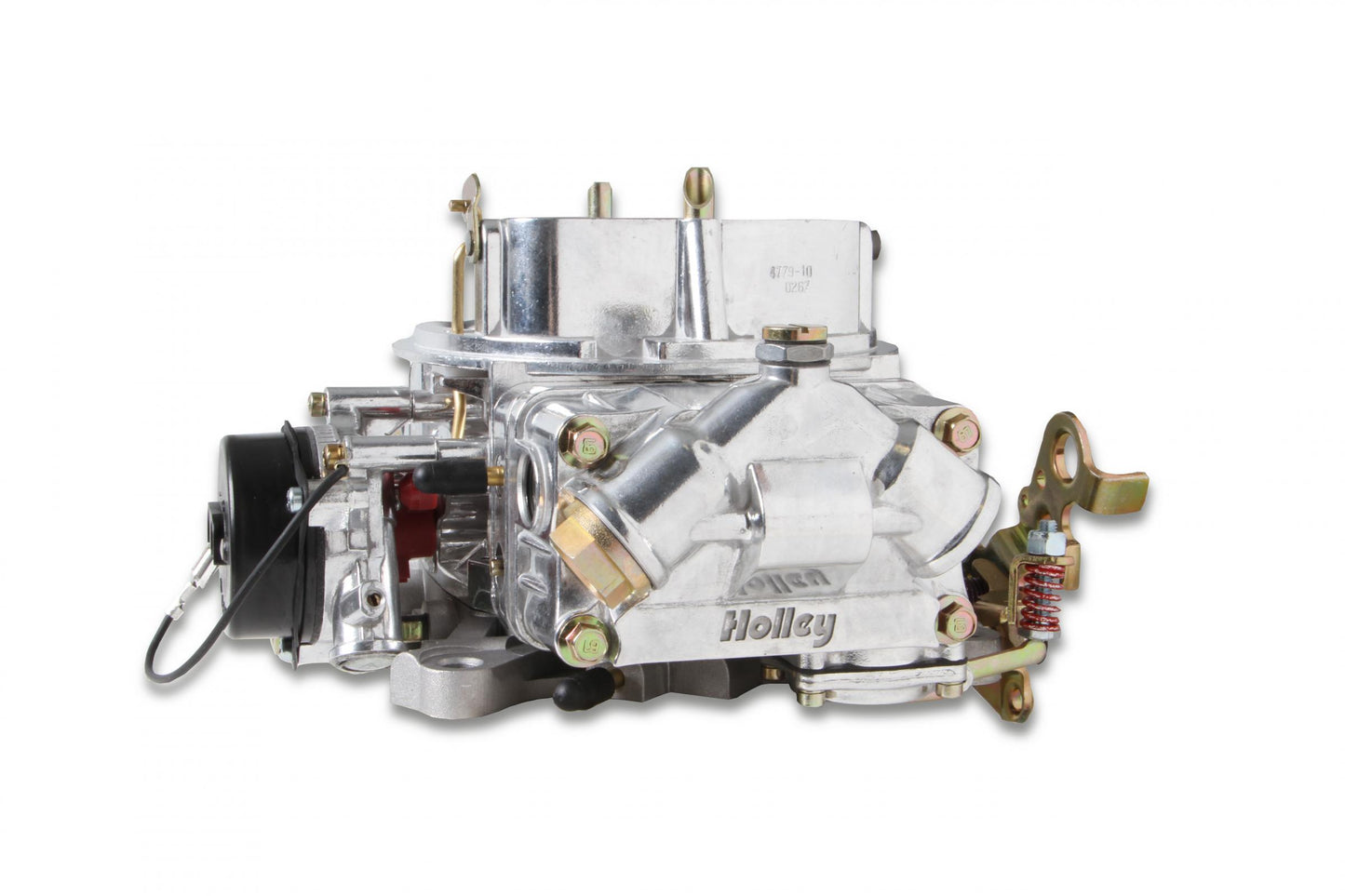 Aluminum Double Pumper Carburetor 650 CFM 4150 Mechanical Secondaries Shiny Gasoline Holley-5