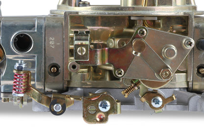 Double Pumper Carburetor 700 CFM 4150 Mechanical Secondaries Gold Dichromate Gasoline Holley-3