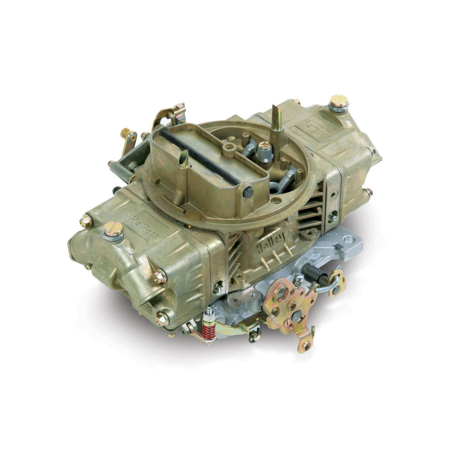 Double Pumper Carburetor 700 CFM 4150 Mechanical Secondaries Gold Dichromate Gasoline Holley-8