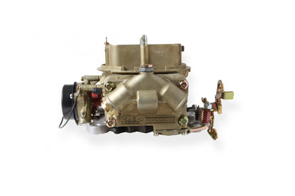 Classic Double Pumper Carburetor 750 CFM 4150 Mechanical Secondaries Gold Dichromate Gasoline Holley-5