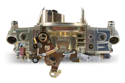 Double Pumper Carburetor 750 CFM 4150 Mechanical Secondaries Gold Dichromate Gasoline Holley-1