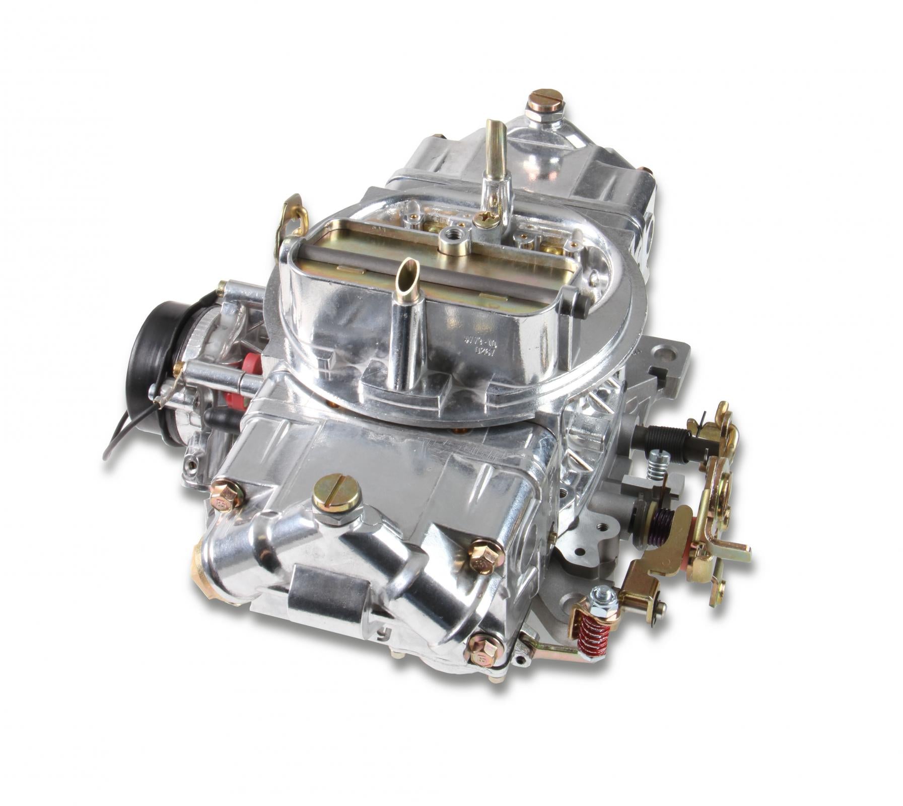 Aluminum Double Pumper Carburetor 750 CFM 4150 Mechanical Secondaries Shiny Gasoline Holley-1