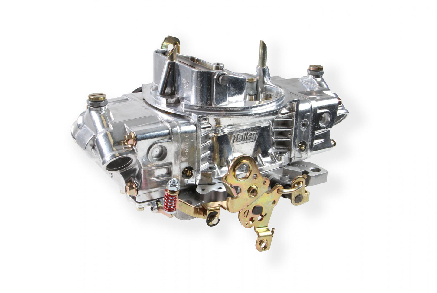 Aluminum Double Pumper Carburetor 750 CFM 4150 Mechanical Secondaries Shiny Gasoline Holley-2