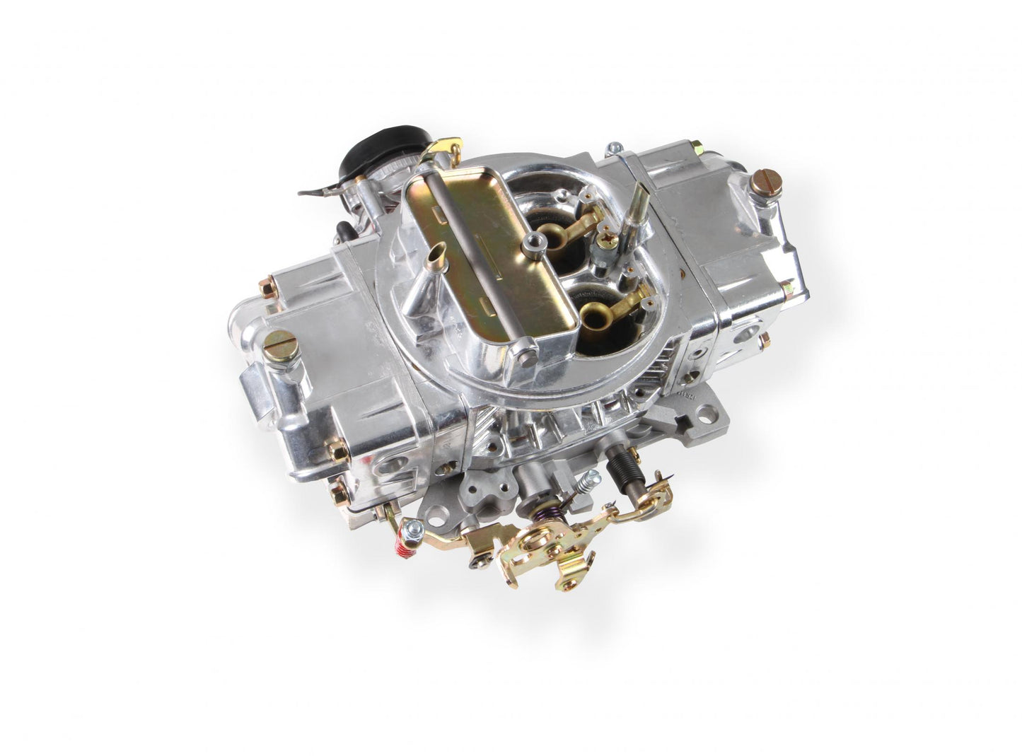 Aluminum Double Pumper Carburetor 750 CFM 4150 Mechanical Secondaries Shiny Gasoline Holley-5